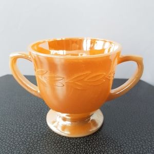 Vintage Fire King Collectors Milk Glass Sugar Bowl